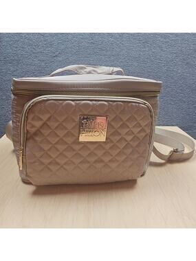 NWT Paris Hilton Quilted Travel Makeup Bag Multifunction Measurements in Photos
